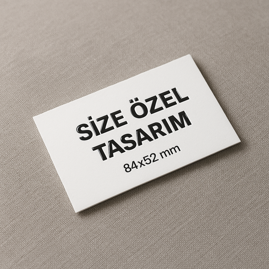 Kartvizit Kabartma ve Laklı (1000 adet)
